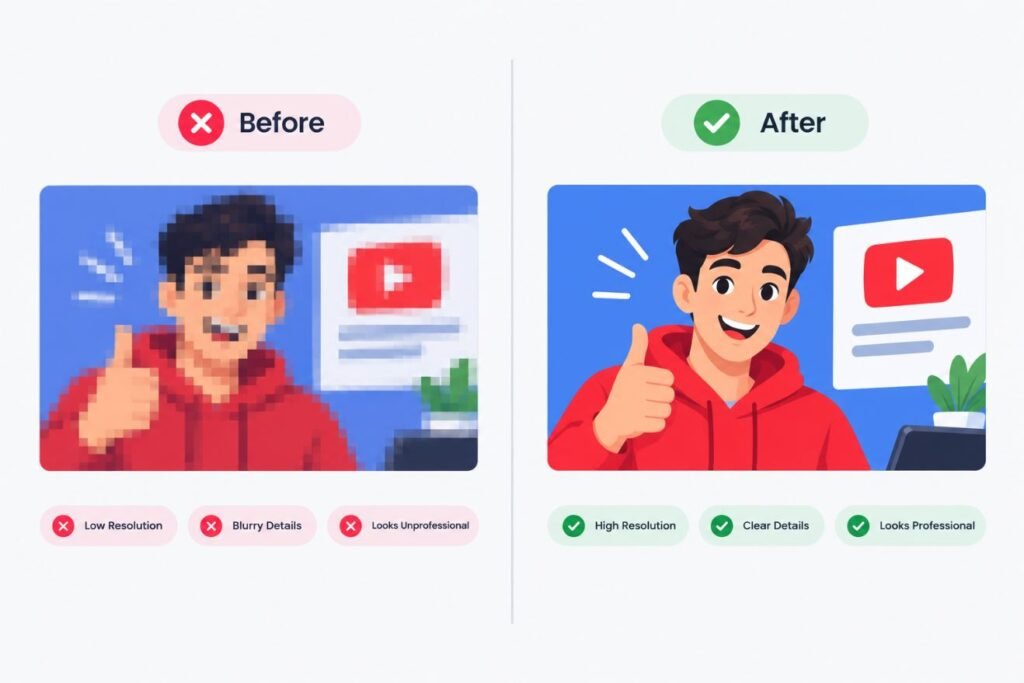Before and After Youtube 4K image Quality Comparison 01